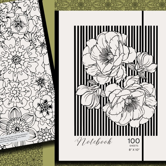 NOTEBOOK 100 PAGES, MATTE FINISH, SIZE 8.0" X 10.0", PAPERBACK COVER - Picture 2 of 5